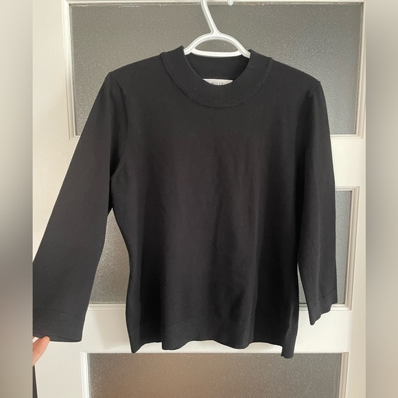 Milly 3/4 sleeve black sweater - Picture 6 of 7